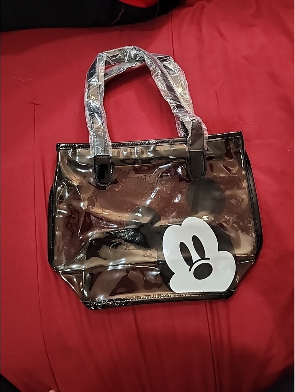 Disneyland Lady Woman Mickey Mouse PVC Transparent Shoulder Casual Bag Handbag